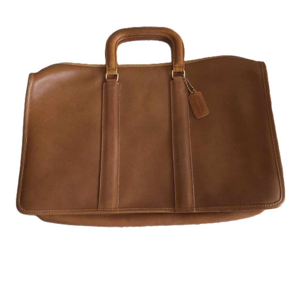 Vintage Coach Brown Leather Business Bag - Picture 4 of 16